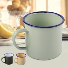 Load image into Gallery viewer, 8cm Outdoor Home Vintage Style Handmade Enamel Cup Mug for Drinking Coffee Bear Tea Camping Hiking Gift